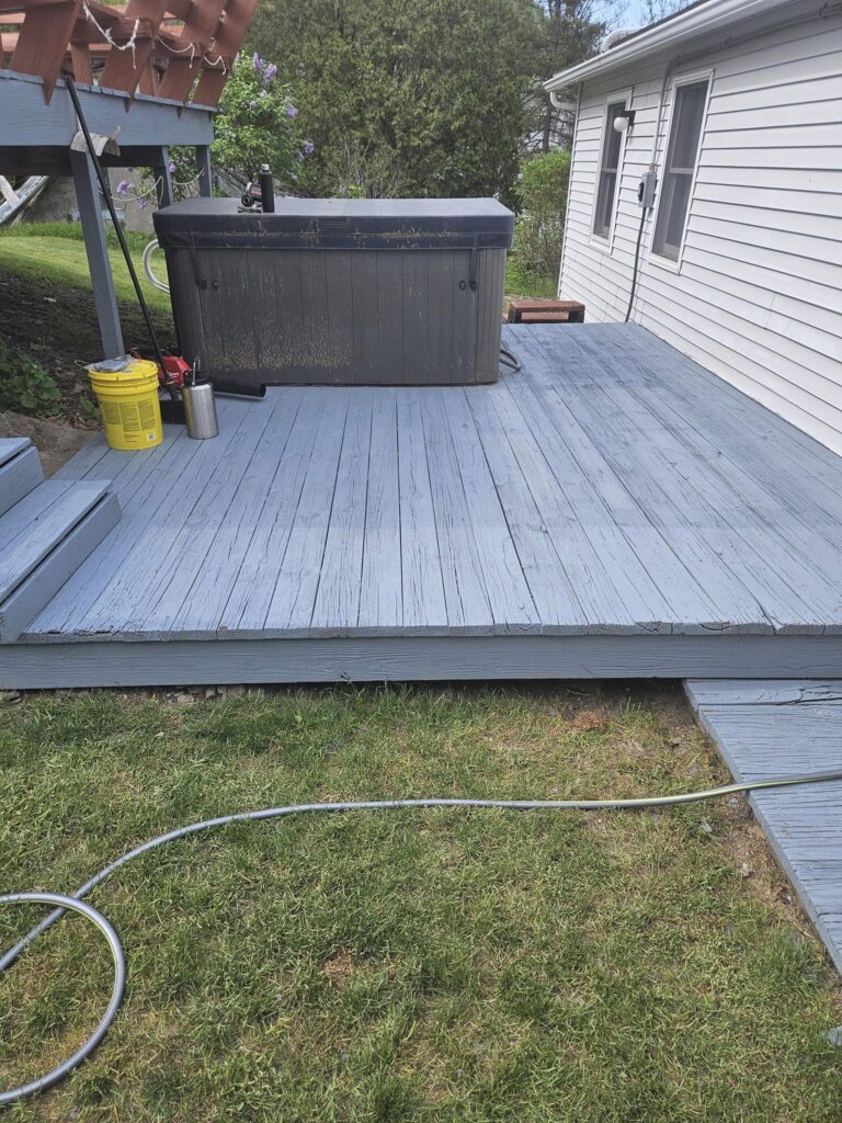 Powerwash house and deck