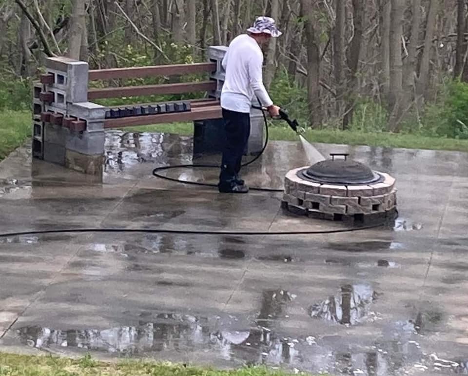 Powerwash patio